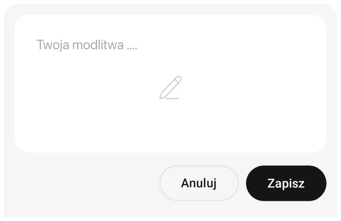 Twój plan modlitewny